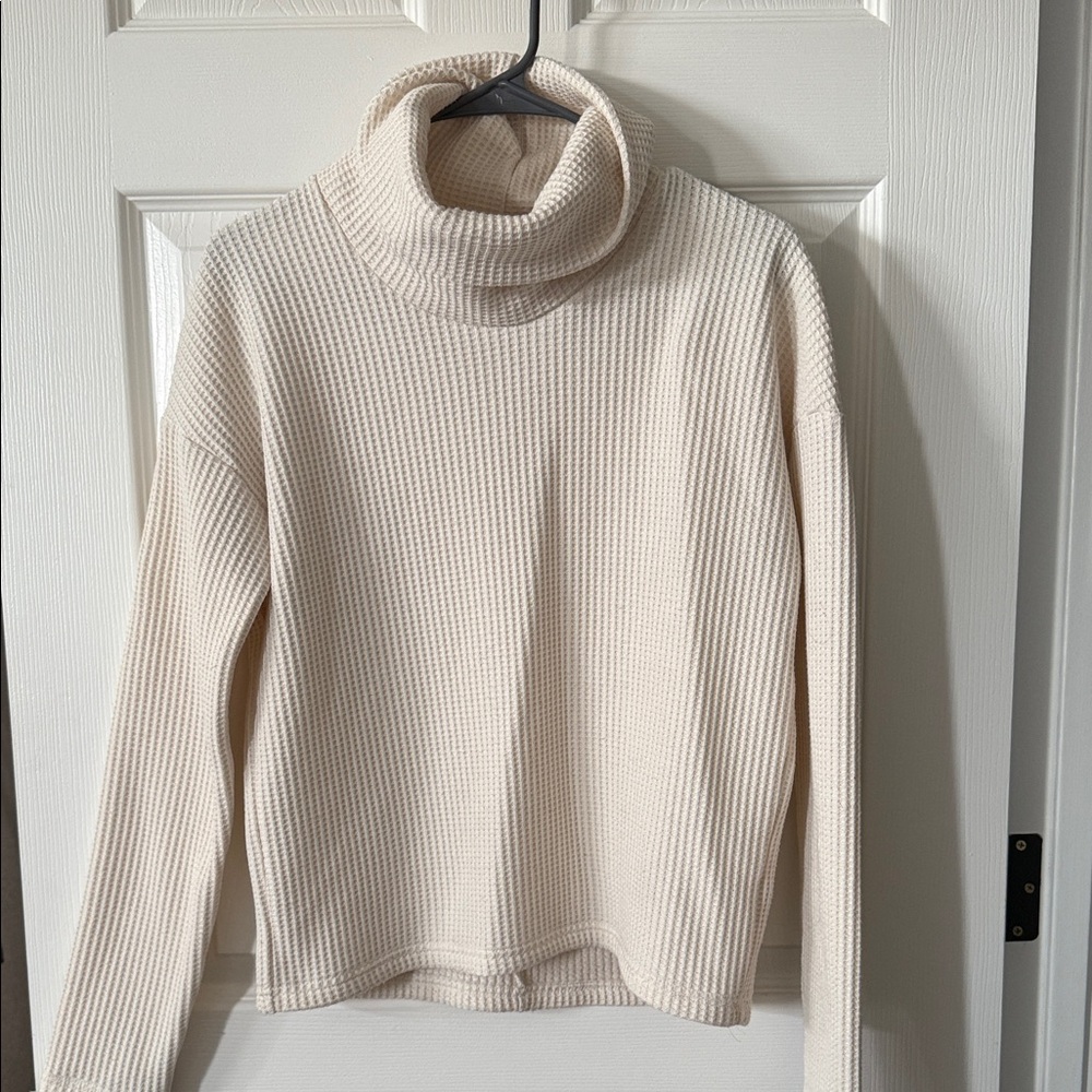 Columbia Cream Cowl Neck Sweater